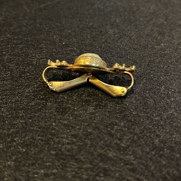 Nice Vintage Cameo Scarf Clip - Picture 4 of 4